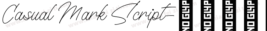 Casual Mark Script字体转换